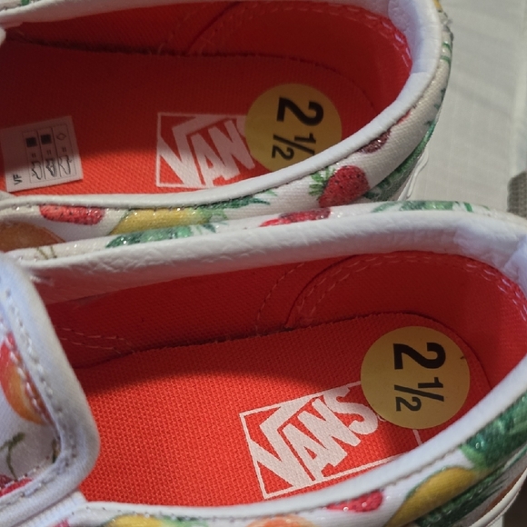 Vans Kids Tropical Fruit Slip-On Sneakers - White and Yellow - Picture 2 of 3